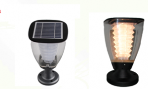100 Lumens CUP Design Solar Post Light